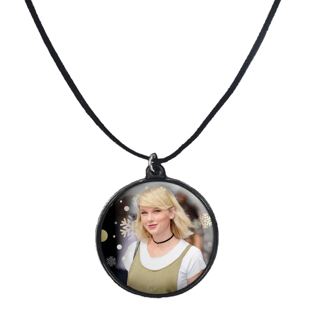 گردنبند پرمانه طرح تیلور سویفت کد pmb.2841 مدل دو طرفه