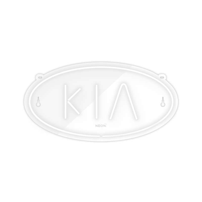 چراغ دیواری نئون دیزاین طرح Kia_WHT