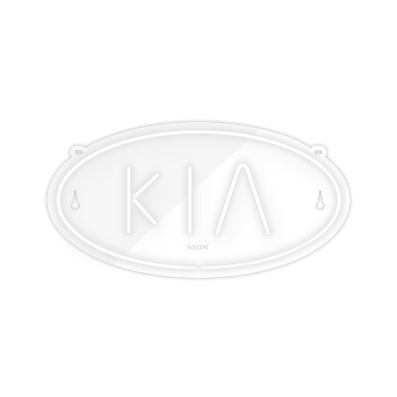 چراغ دیواری نئون دیزاین طرح Kia_WHT