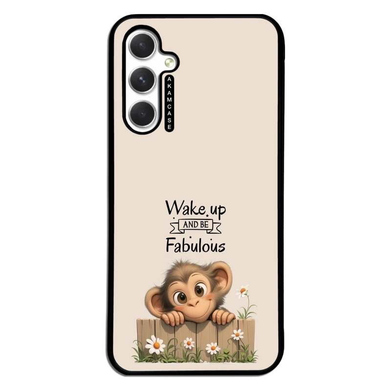 کاور آکام مدل AMC-WSGA54-ANIMALS QOUTES-26 مناسب برای گوشی موبایل سامسونگ Galaxy A54