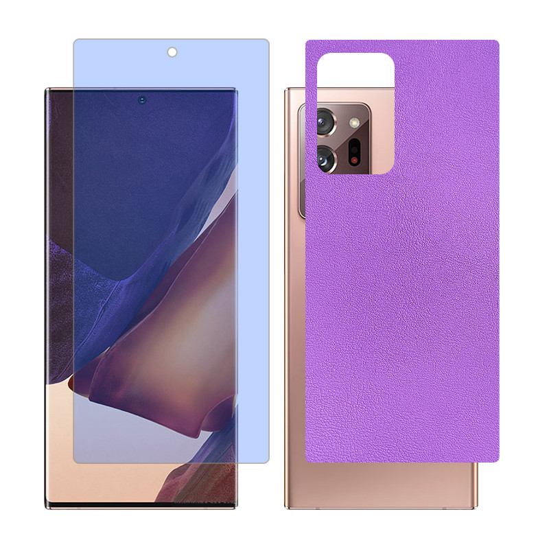 محافظ صفحه نمایش بلو کات گلس مدل together مناسب برای گوشی موبایل سامسونگ Galaxy Note20 Ultra 5G به همراه برچسب پوششی پشت گوشی