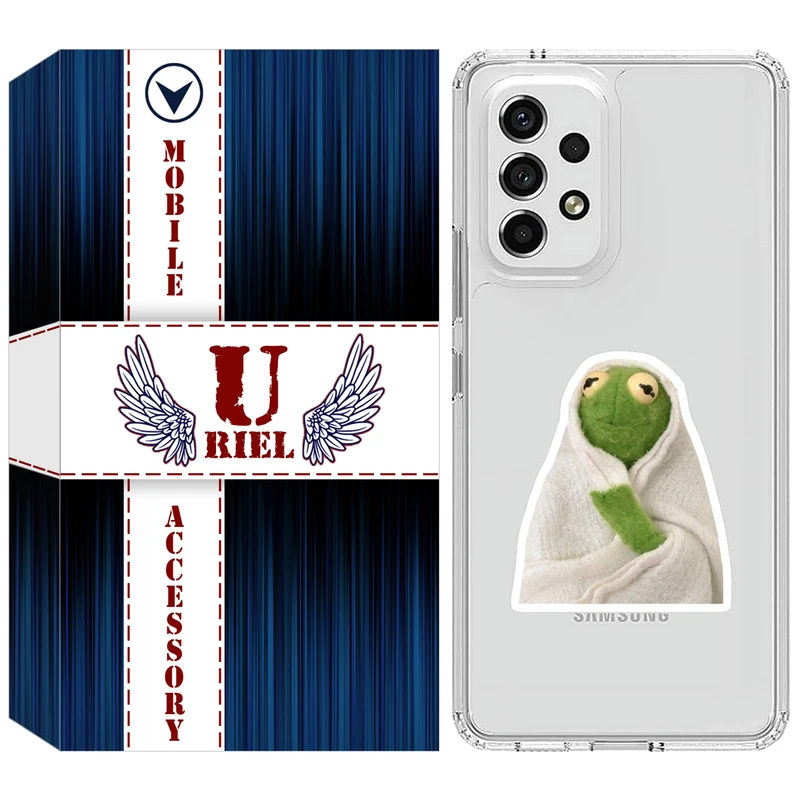 کاور یوریل مدل Clear کد 82 طرح قورباغه مناسب برای گوشی موبایل سامسونگ Galaxy A33