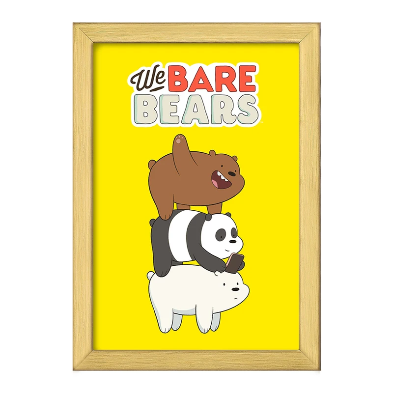 تابلو خندالو طرح انیمیشن سه خرس کله پوک کد 27627