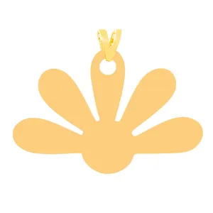 آویز گردنبند طلا 18 عیار زنانه کرابو مدل گلKr31557