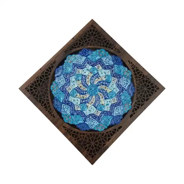 بشقاب میناکاری کد B1068