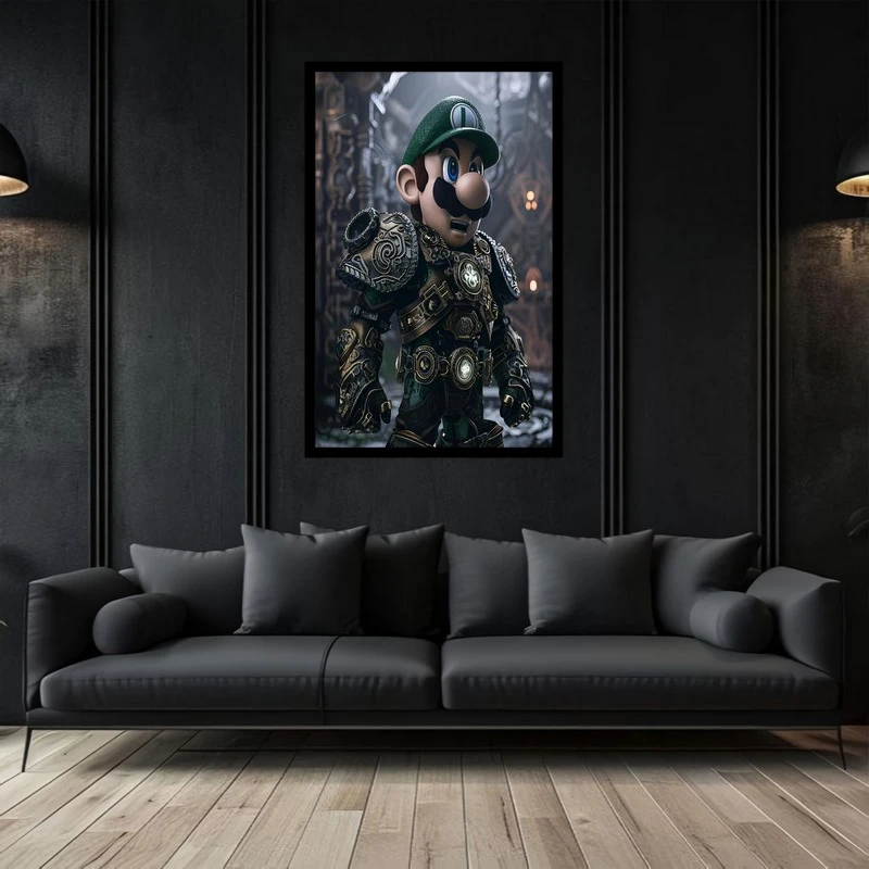 تابلو بکلیت طرح نقاشی و هنر دیجیتال شخصیت سوپر ماریو  قارچ خور مدل B-bu2784