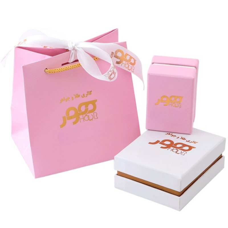 گوشواره طلا 18 عیار زنانه هور گالری مدل قطره بوتگا