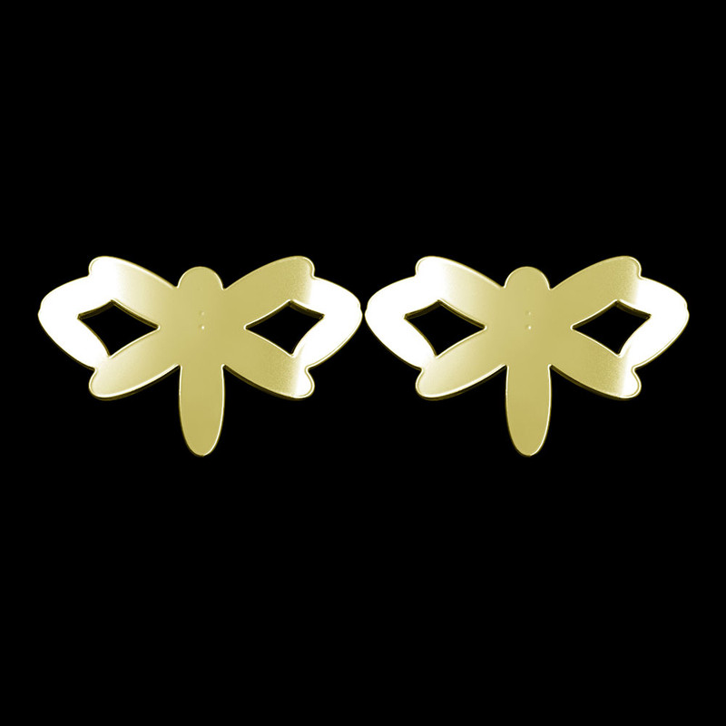 گوشواره طلا 18 عیار زنانه مدوپد مدل هندسی کد GA1-10492