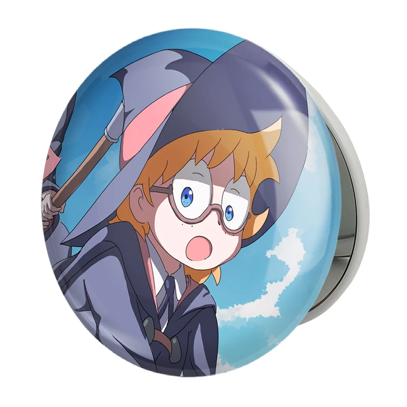 آینه جیبی خندالو طرح جانسون انیمه جادوگران کوچک Little Witch Academia مدل تاشو کد 22853 