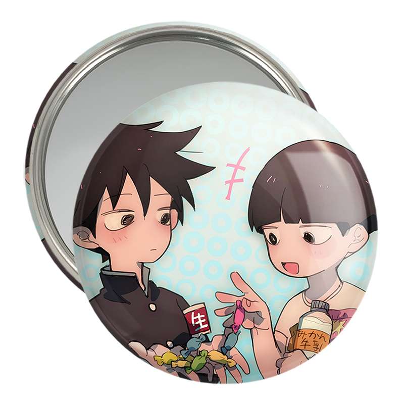 آینه جیبی خندالو مدل شییکو و ریتسو انیمه موب سایکو Mob Psycho 100 کد 24476