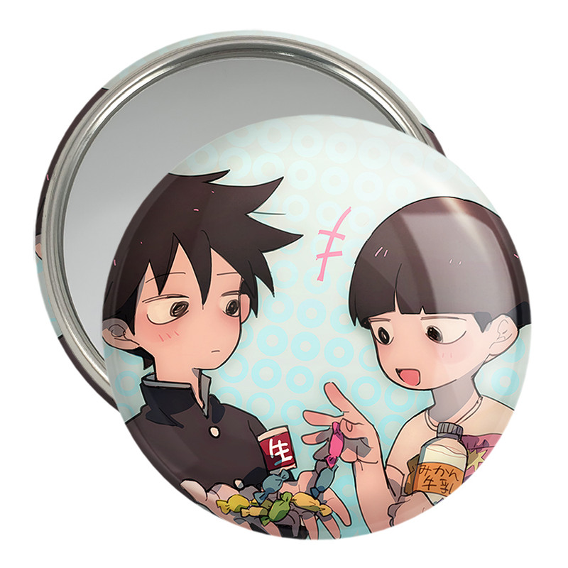 آینه جیبی خندالو مدل شییکو و ریتسو انیمه موب سایکو Mob Psycho 100 کد 24476