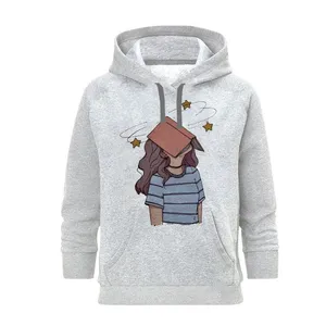 هودی زنانه مدل دختر کد J231 رنگ طوسی