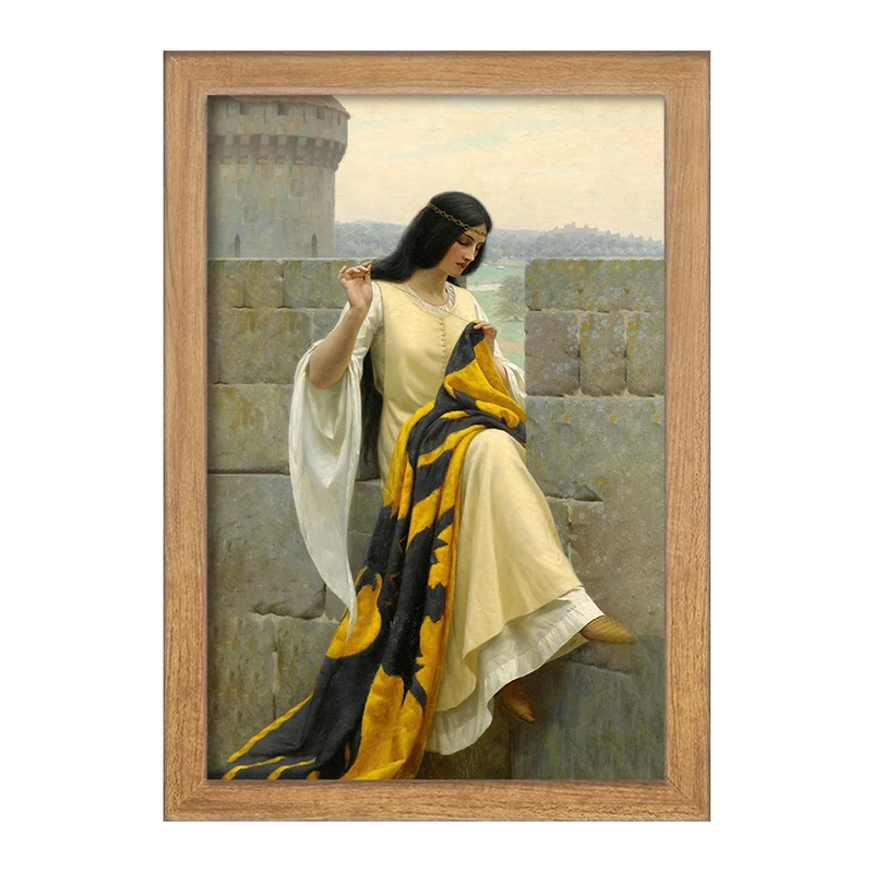 تابلو خندالو مدل نقاشی دوخت استاندارد اثر ادموند بلر لیتون کد F12463