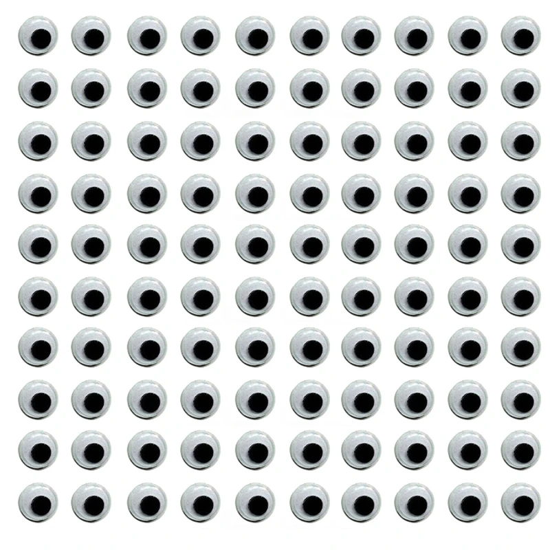 چشم عروسک طرح دایره ای کد MOT-6 بسته 100 عددی