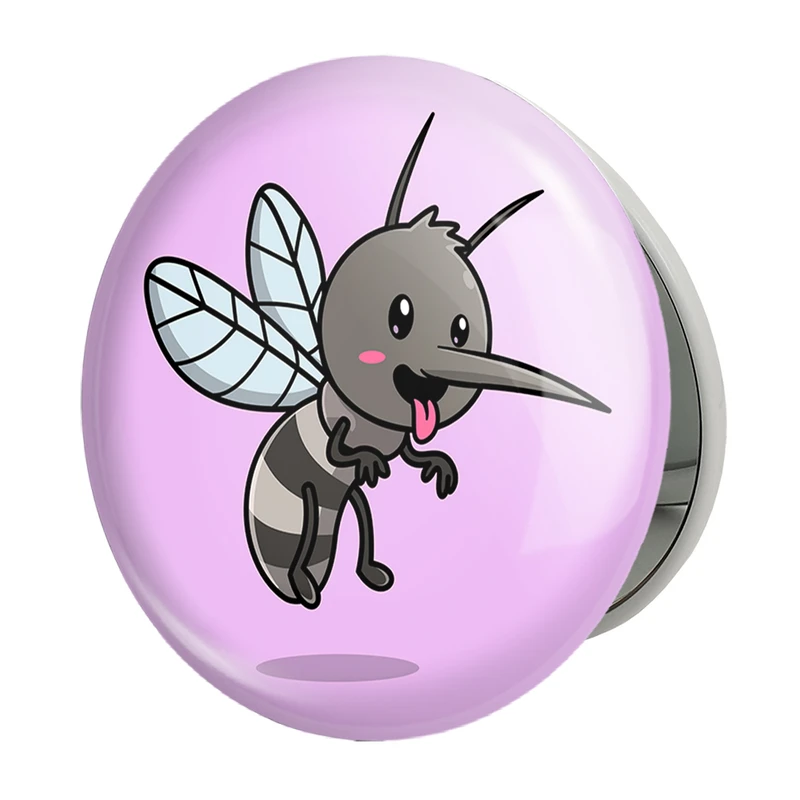 آینه جیبی خندالو طرح حیوانات بامزه پشه مدل تاشو کد 29666