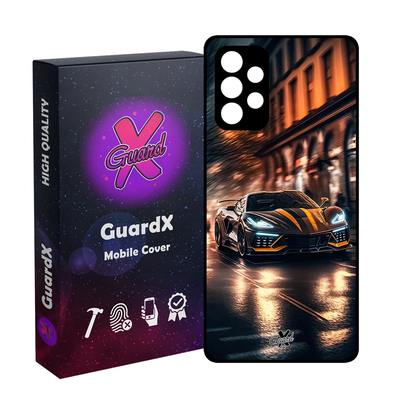 کاور گارد ایکس طرح ماشین مدل Glass10624 مناسب برای گوشی موبایل سامسونگ Galaxy A52/A52S