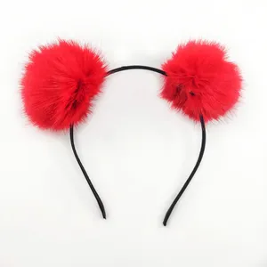 تل مو دخترانه مدل خز توپی