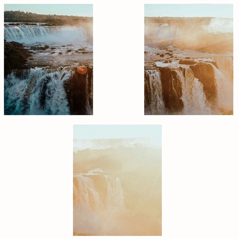 پوستر مدل  آبشار-هنر طلوع آفتاب مجموعه 3 عددی