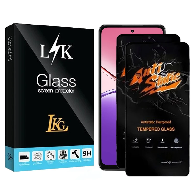 محافظ صفحه نمایش ال کا جی مدل انتی استاتیک مناسب برای گوشی موبایل شیائومی Redmi Note 9S 4G / اوپو A5x 4G  بسته دو عددی