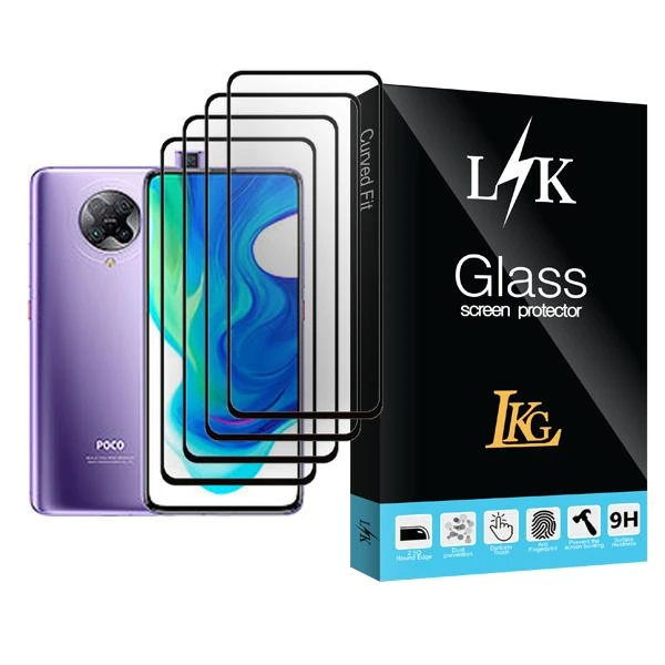 محافظ صفحه نمایش ال کا جی مدل LK Glass MIX004 مناسب برای گوشی موبایل شیائومی Poco F2 Pro بسته چهار عددی