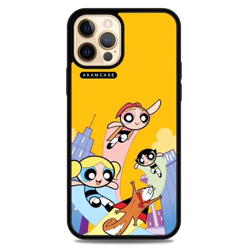 کاور آکام مدل AMCWA12PRO-POWERPUFF GIRLS-7 مناسب برای گوشی موبایل اپل iPhone 12 Pro