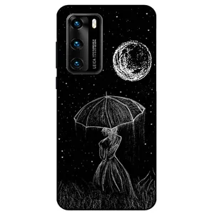 Megafone Girl and Moon 1369 Cover For Huawei P40