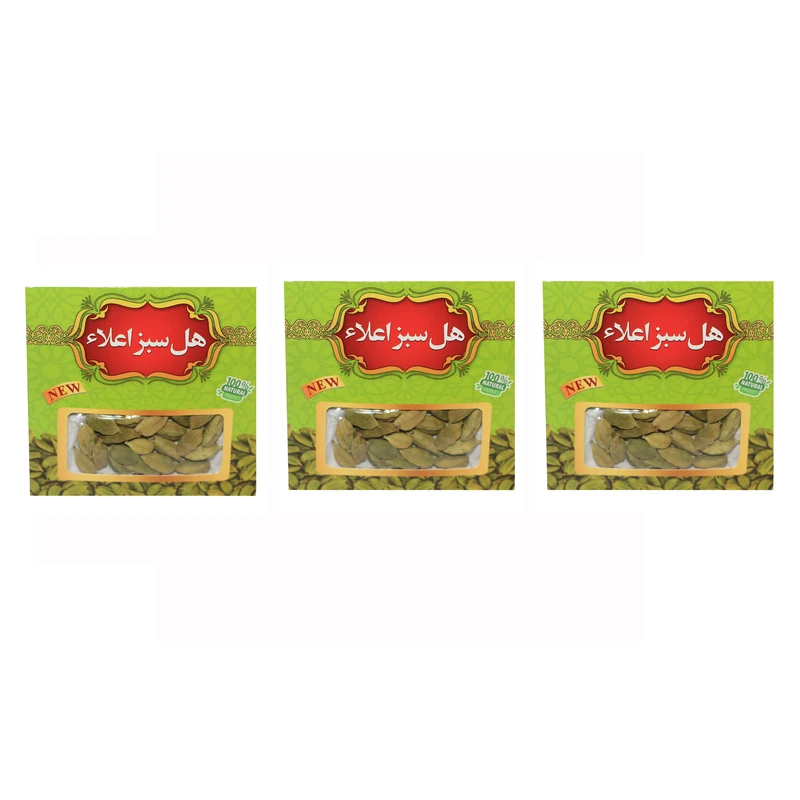 هل سبز ممتاز اعلاء- 30 گرم بسته 3 عددی