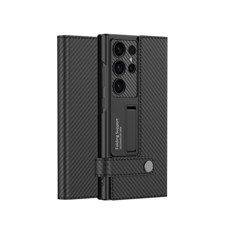 کیف کلاسوری مدل CarbonFold مناسب برای گوشی موبایل سامسونگ Galaxy S24 Ultra