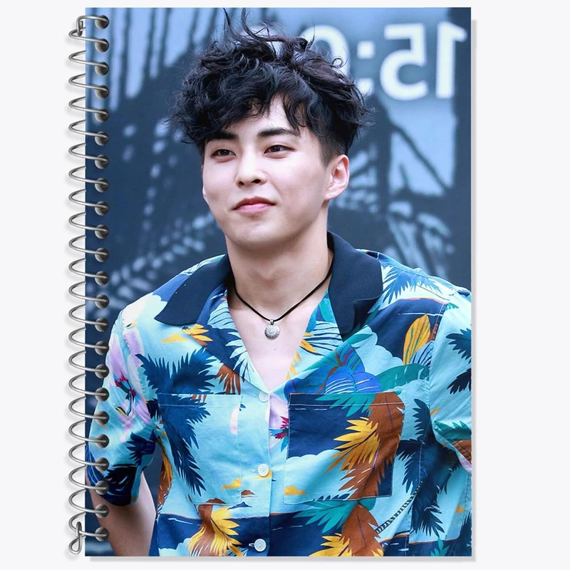 دفتر زبان 50 برگ خندالو مدل دو خط طرح شیومین گروه اکسو EXO کد 13511