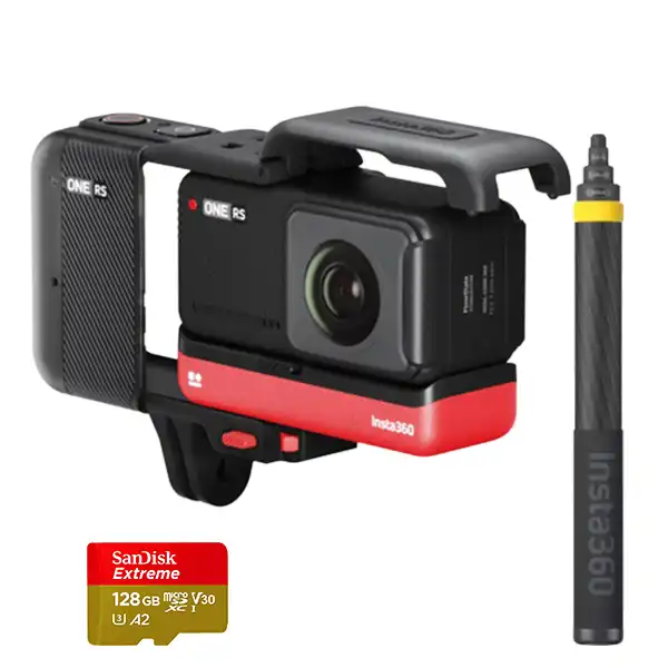 دوربین فیلم برداری اینستا 360 مدل ONE RS به همراه لوازم جانبی
