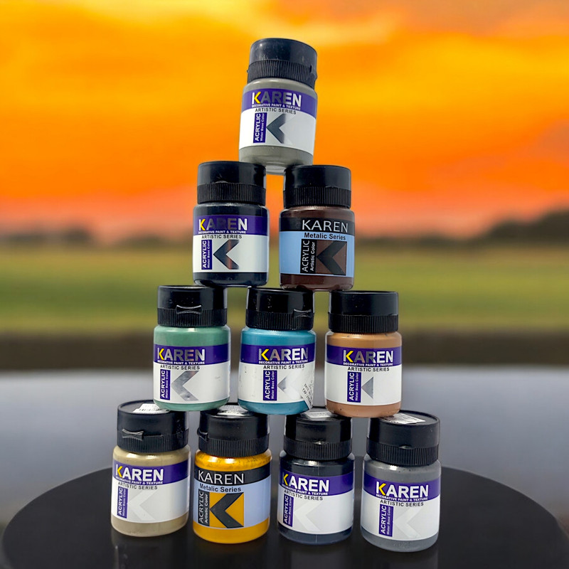 رنگ اکریلیک کارن مدل کهنه کاری کد 2398 حجم 250 میلی لیتر