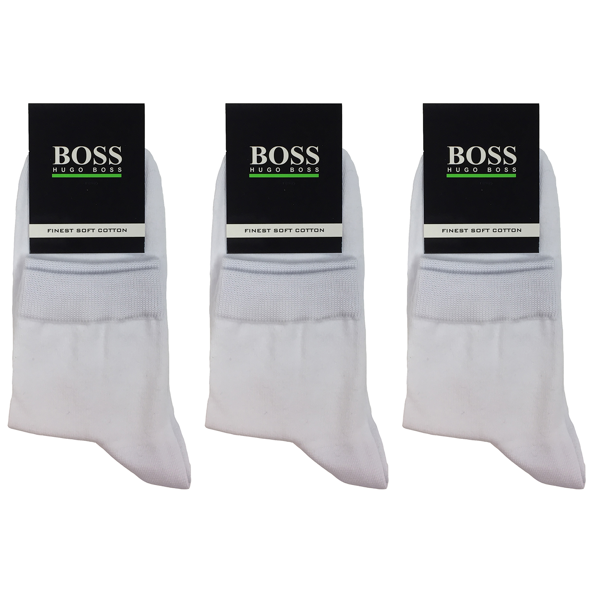 جوراب مردانه مدل BON1001 بسته 3 عددی رنگ سفید