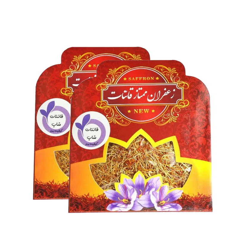 ریشه زعفران قائنات شاپ - 1 مثقال بسته 2 عددی 