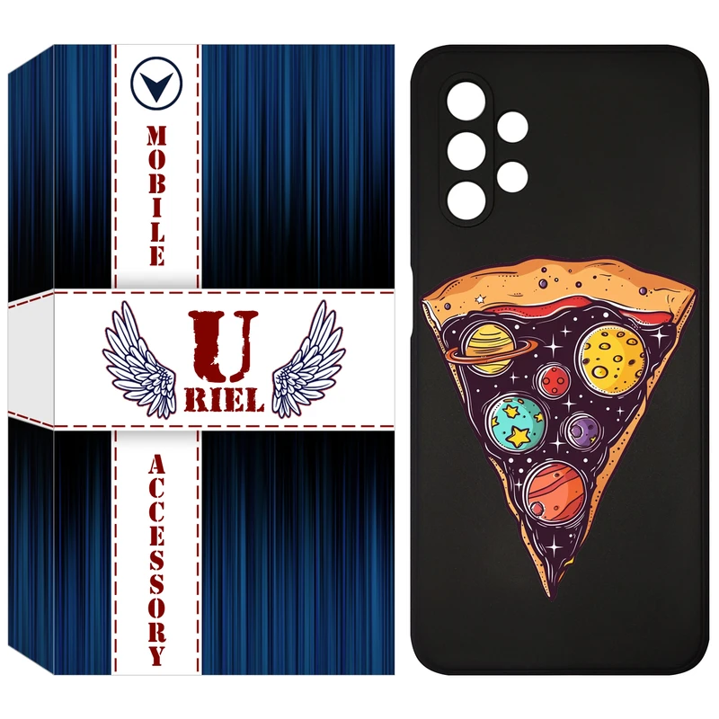 کاور یوریل مدل KSH کد 100 طرح پیتزای کهکشانی مناسب برای گوشی موبایل سامسونگ Galaxy A13 4G