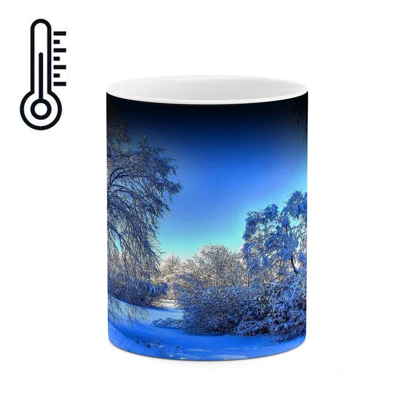 ماگ حرارتی کاکتی مدل منظره برفی کد mgh14903