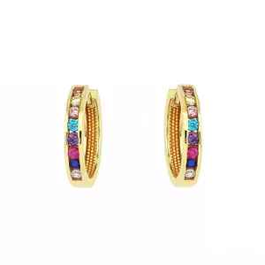 گوشواره طلا 18 عیار زنانه روبی آرت گالری مدل نگین