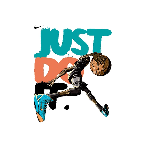  استیکر پارچه و لباس پاد آفرین طرح بسکتبال کد 5845