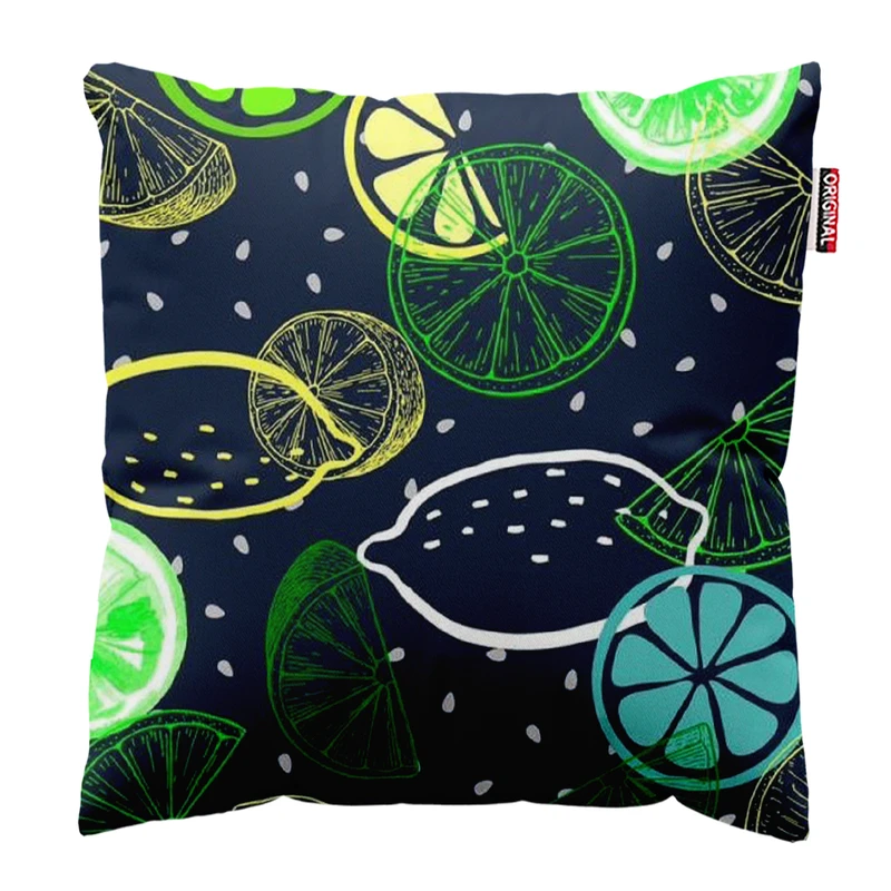 کوسن پاد آفرین طرح فانتزی میوه کد 4907 سایز 30*30 سانتی متر