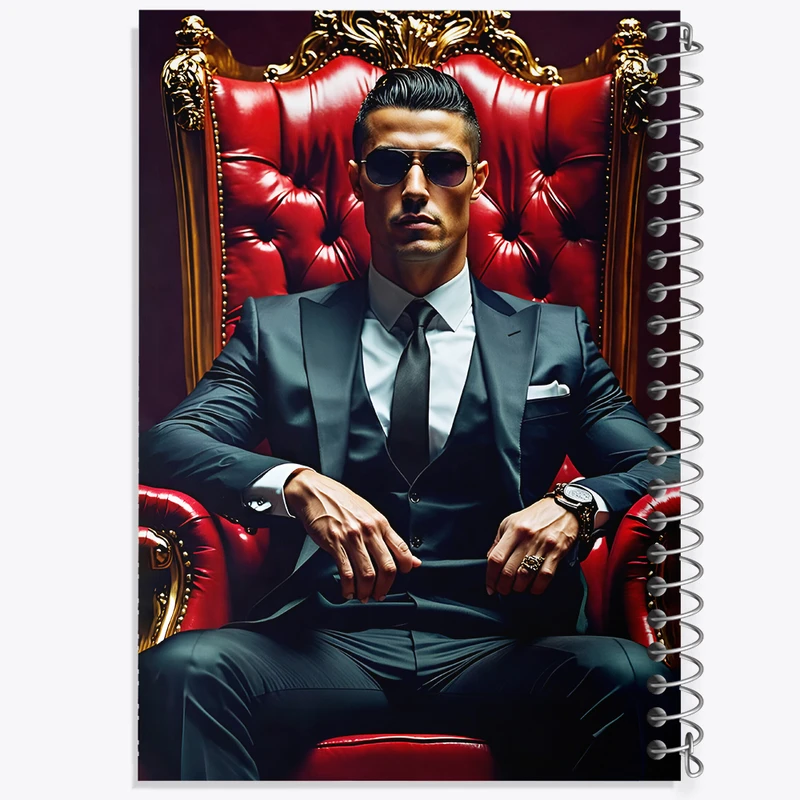 دفتر شطرنجی 50 برگ خندالو طرح کریستیانو رونالدو کد F7183