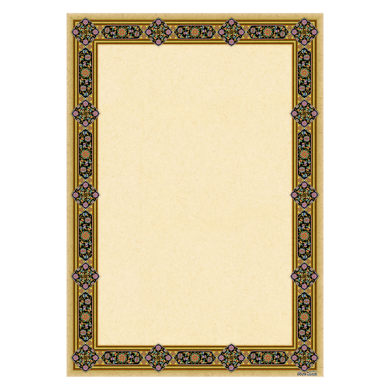 کاغذ تذهیب A4 خانه تذهیب کد 0029 بسته 100عددی
