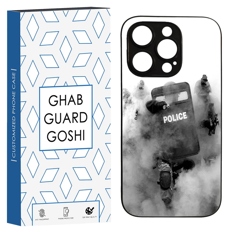 کاور قاب گارد گوشی طرح police کد TPU-136 مناسب برای گوشی موبایل اپل Iphone 14 PRO