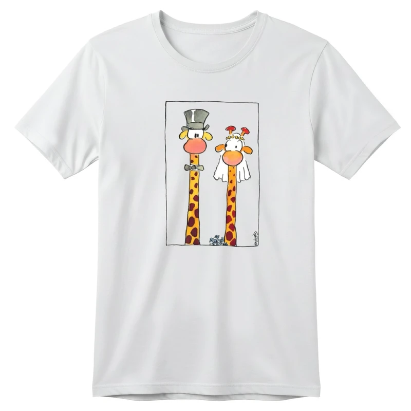 تی‌شرت آستین کوتاه بچگانه مدل زرافه کد v7 