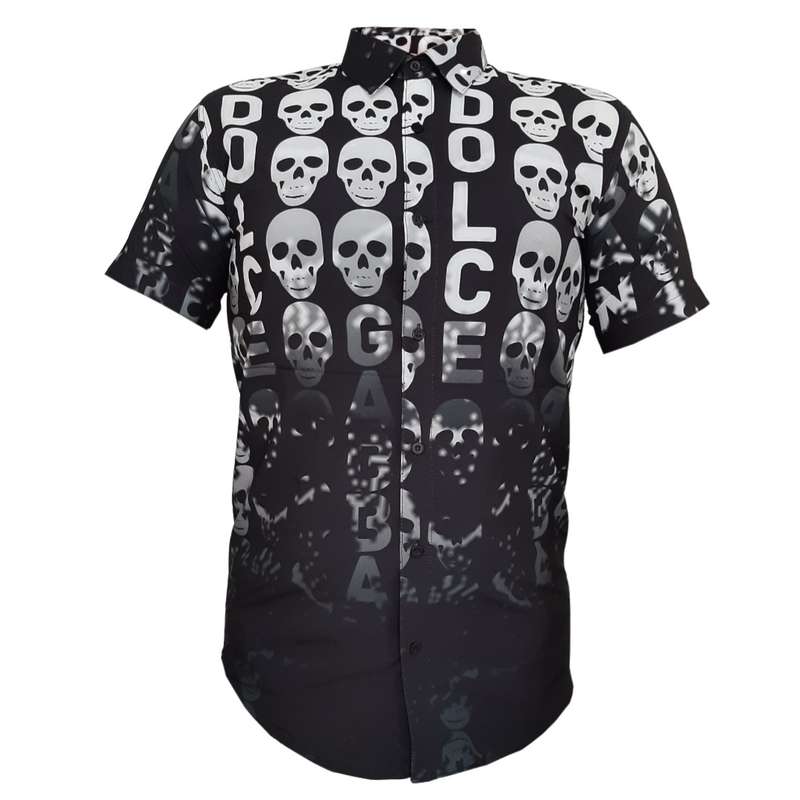 پیراهن آستین کوتاه مردانه مدل اسکلت کد GL050