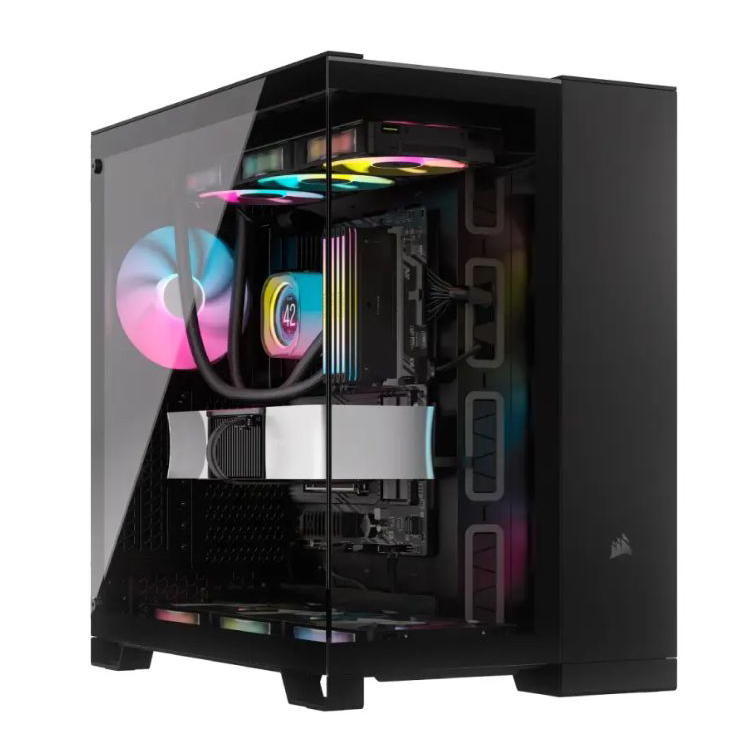 کیس کامپیوتر کورسیر مدل 6500X RGB Dual Chamber BK