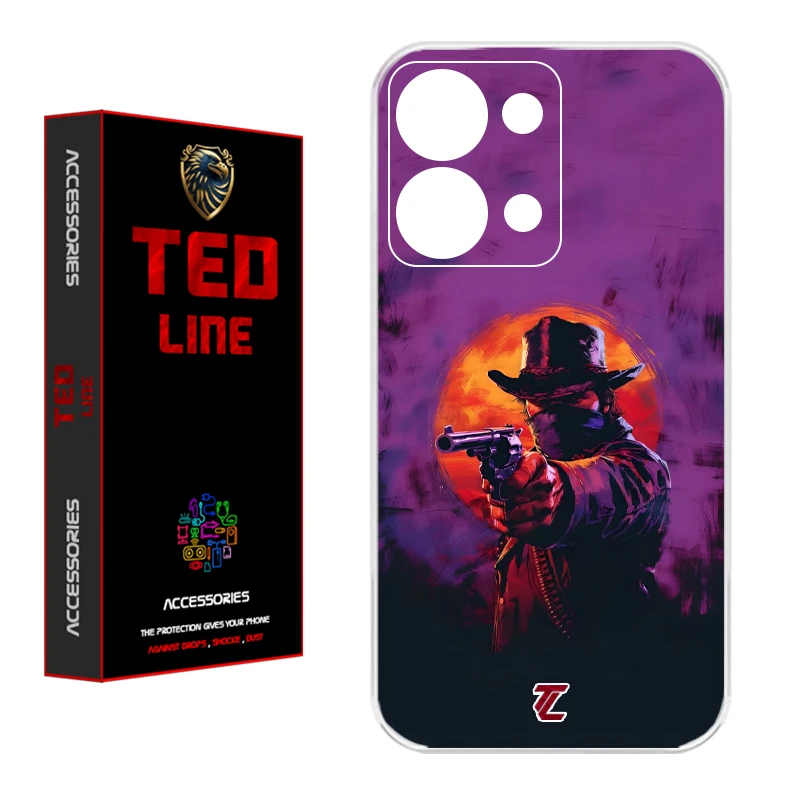 کاور تدلاین طرح رد دد ریدمپشن کد 1195 مناسب برای گوشی موبایل شیائومی Redmi Note 13 4G