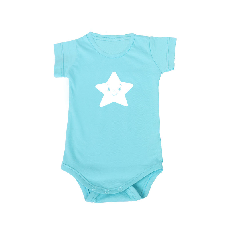 بادی آستین کوتاه نوزادی مدل ستاره کد star-b-2