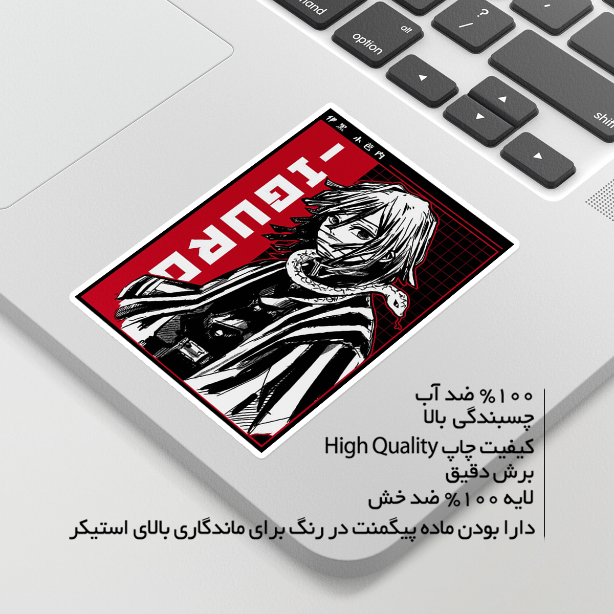 استیکر لپ تاپ ماسا دیزاین طرح ANIME مدل STKA00310