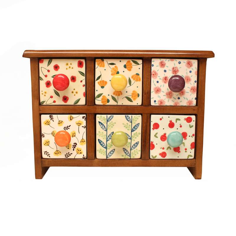 جا ادویه 6 پارچه مدل کشویی کد 06-02