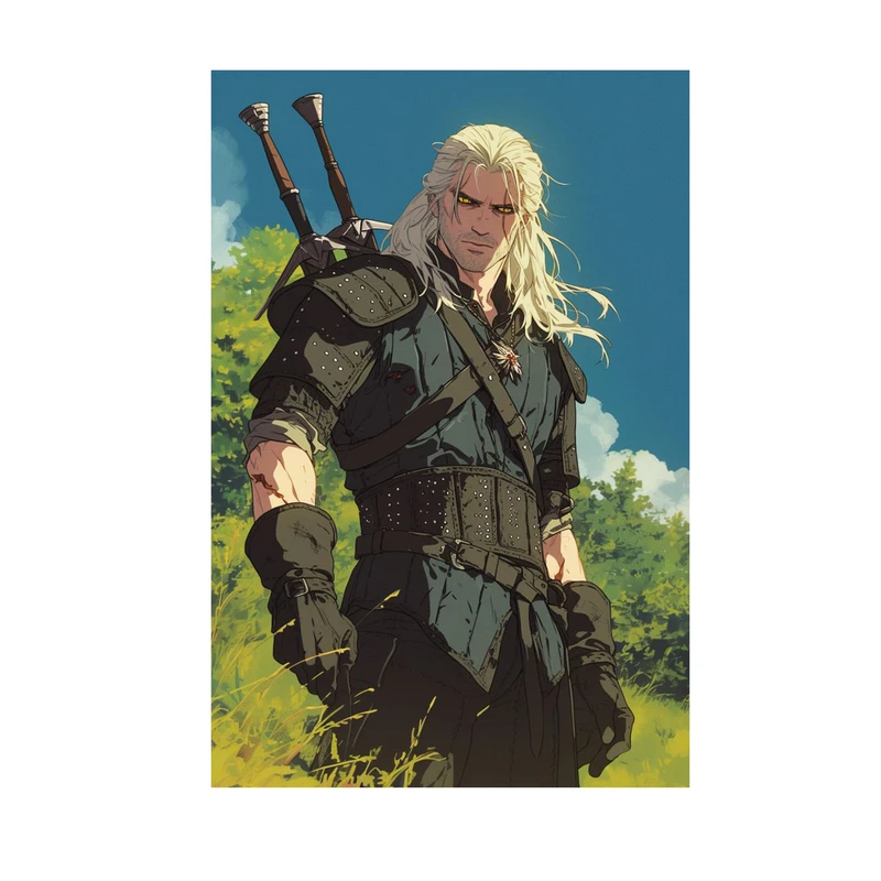 استیکر لپ تاپ و موبایل مدل بازی طرح ویچر Witcher کد 4158