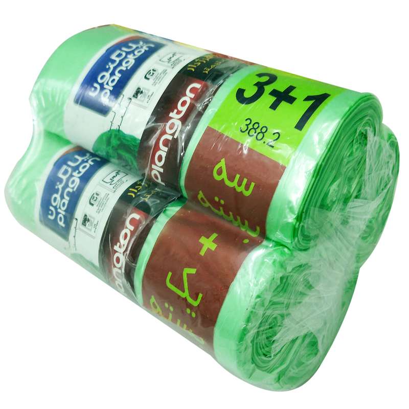 کیسه زباله پلانگتون مدل PEL_GR-EEN55870 بسته 4 عددی